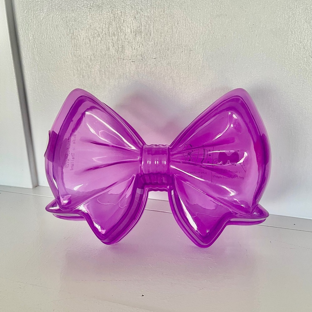 Purple‎ Bow Container 9".